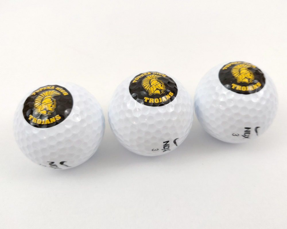 lucht gangpad voorkant Topeka High School Logo Golf Balls – Topeka High Historical Society